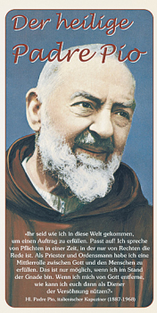 GEBETSFALTBLATT Der hl Padre Pio