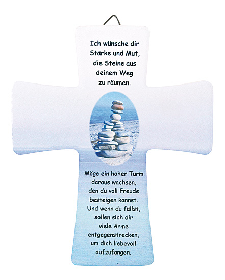 Mediatrix Verlag Kreuz Porzellan Ich Wunsche Dir Starke Und Mut